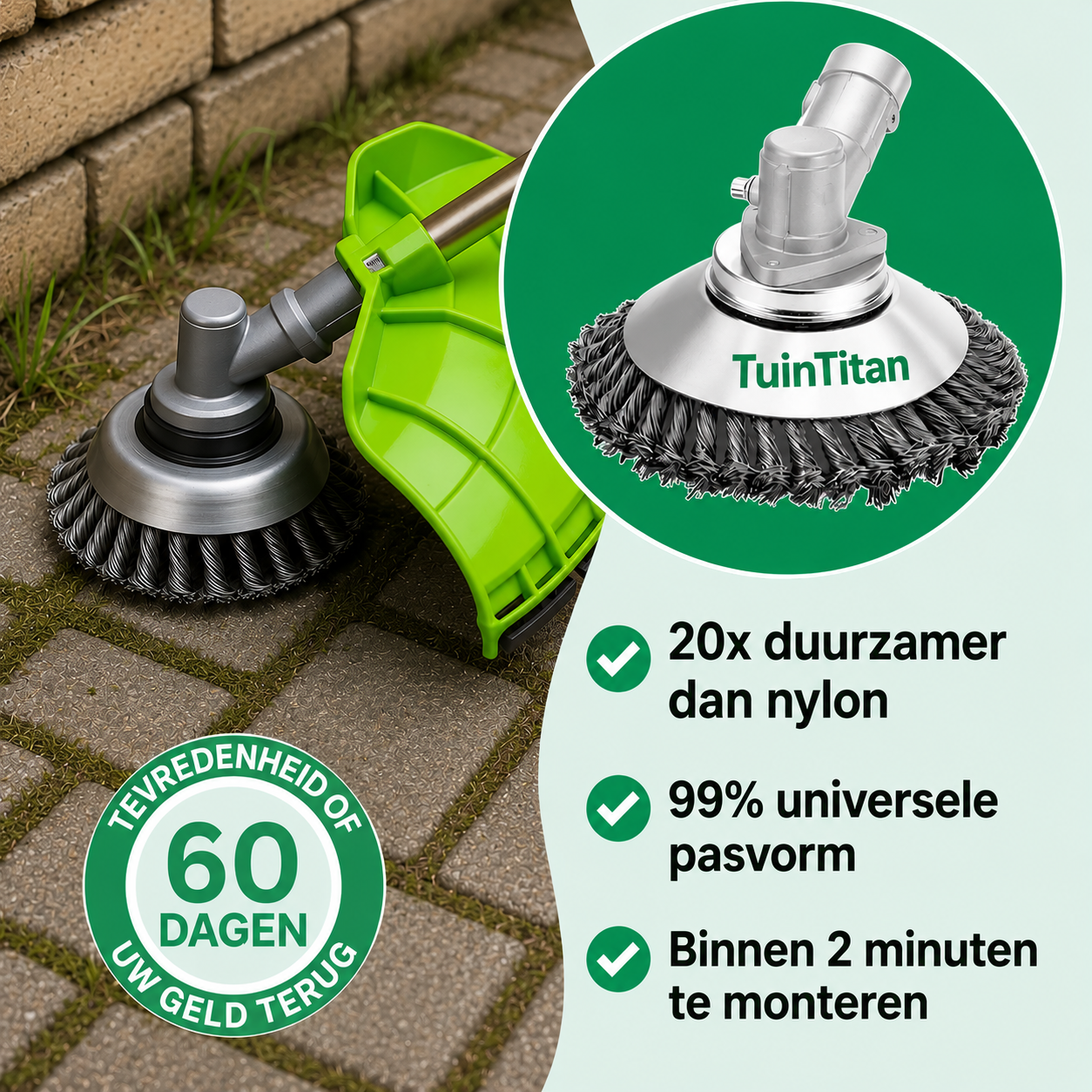 TuinTitan™ Extra Sterke Onkruidmaaierkop